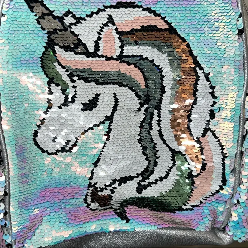 Justice Sequins Unicorn Statement Backpack